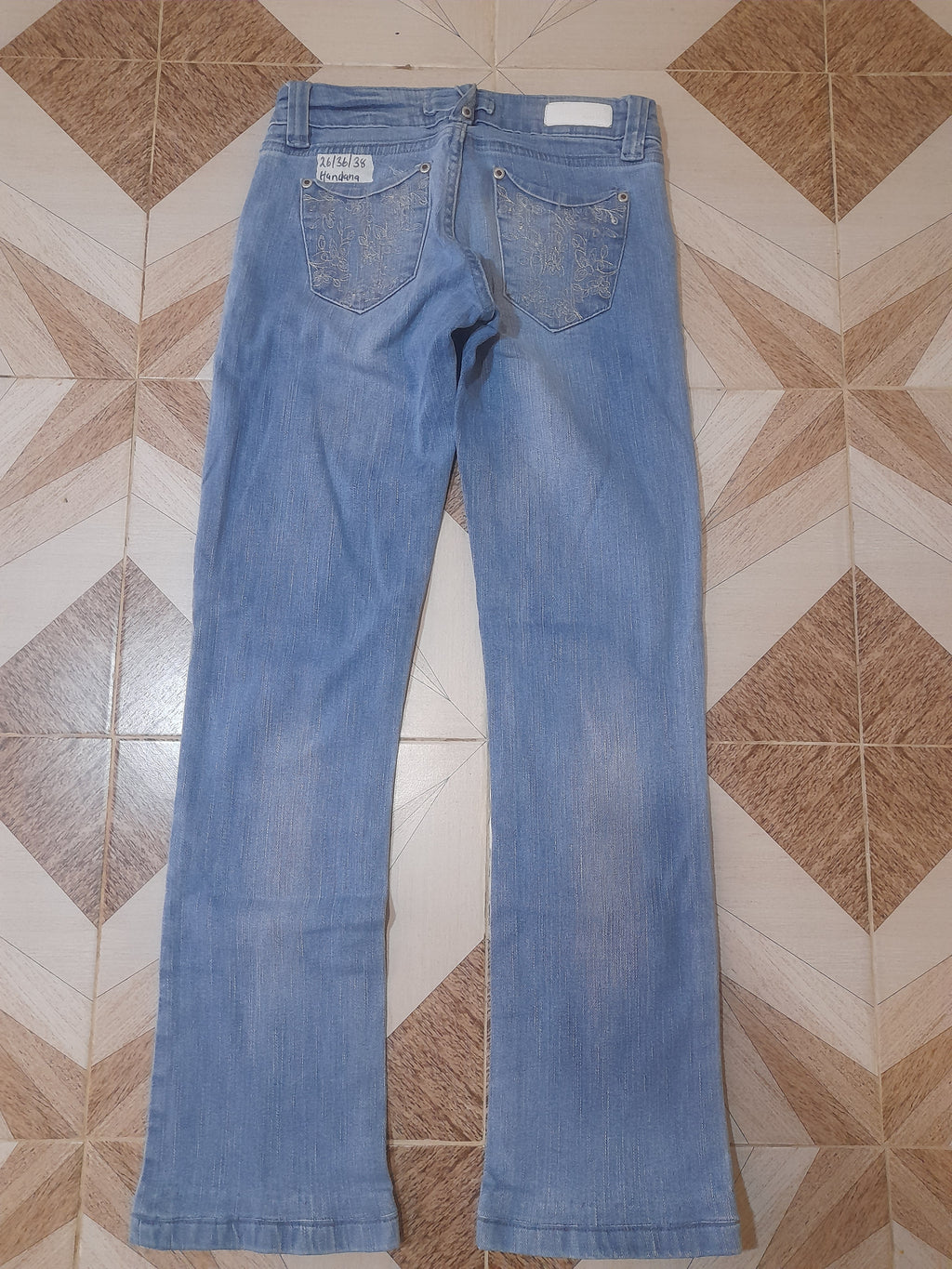 HANDARA JEANS Waist 26" Hip 36" Length 38"