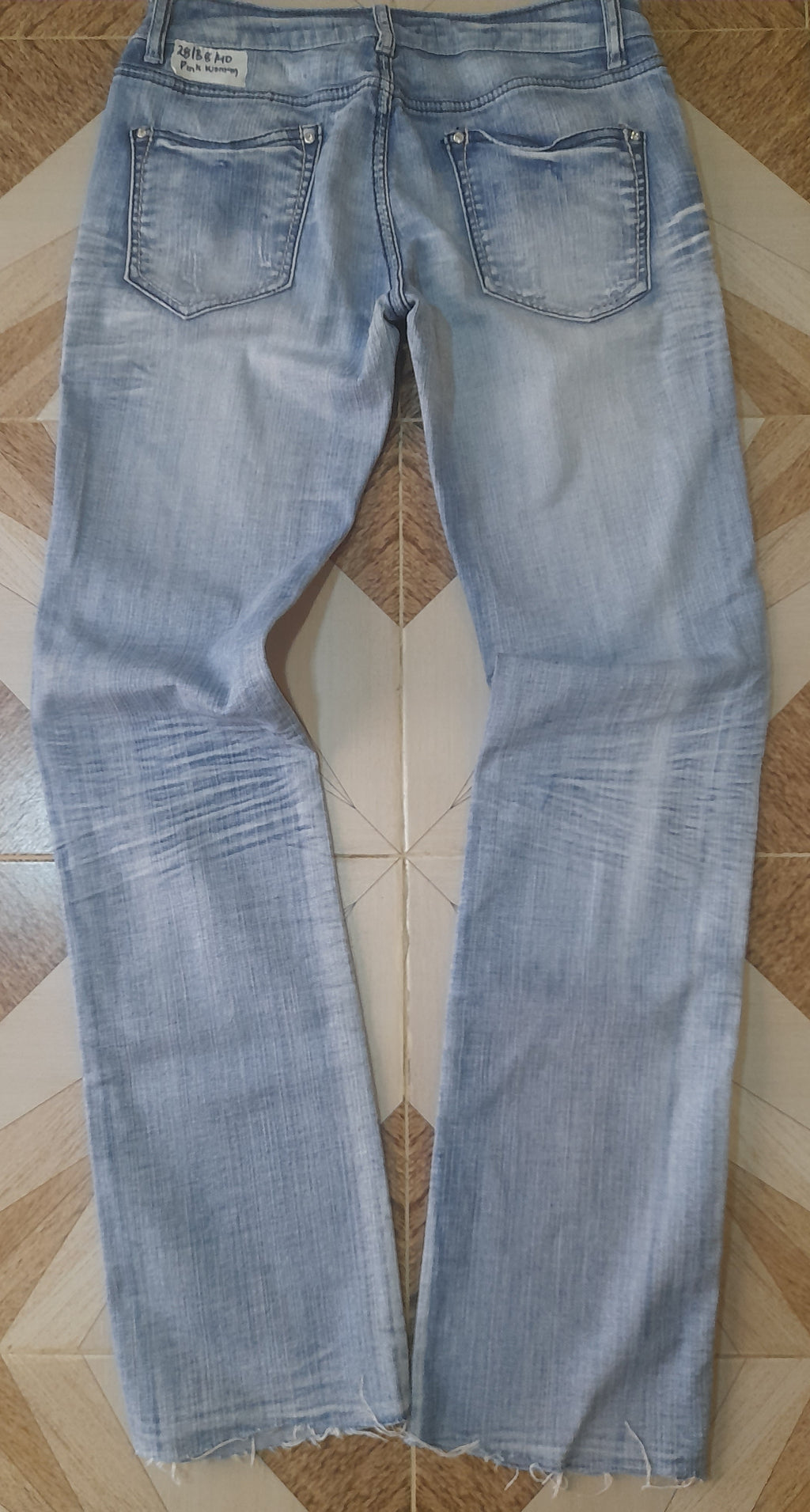 PINK WOMAN JEANS Waist 28" Hip 38" Length 40"